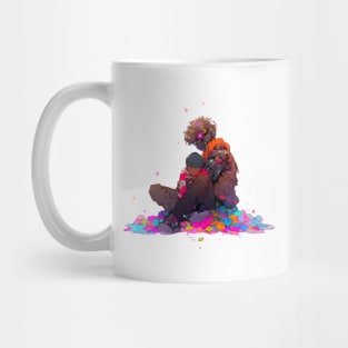 Cyberpunk and Normal Boy Mug